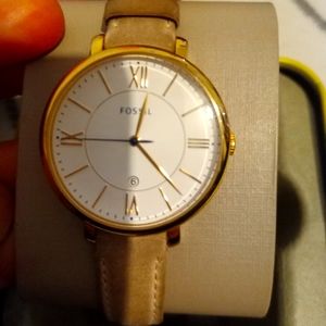 FOSSIL JAQUELINE THREE HAND DATE